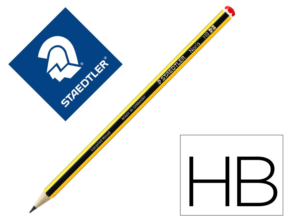 Lápices de grafito Staedtler Noris n.2 HB unidad
