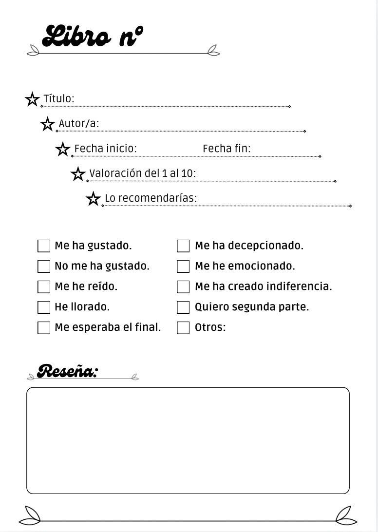 Cuaderno Recuerdos Literarios