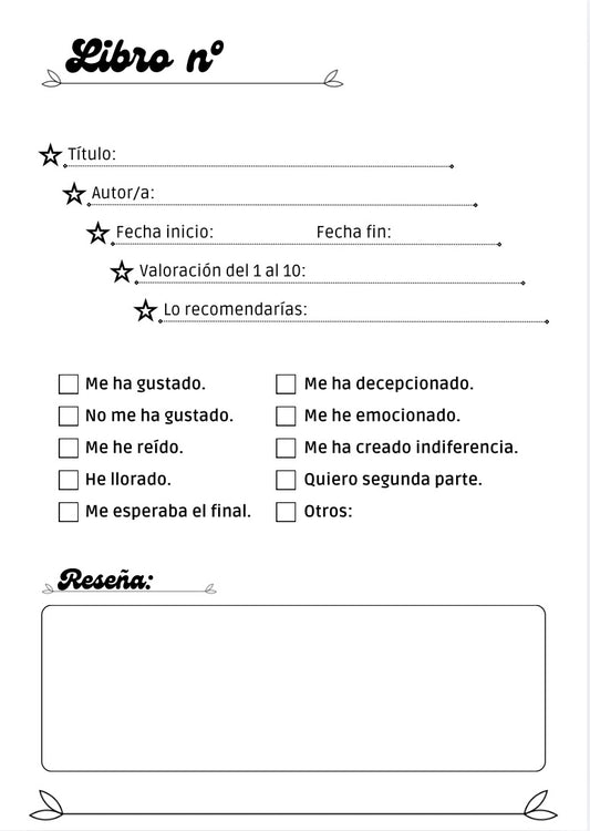 Cuaderno Recuerdos Literarios