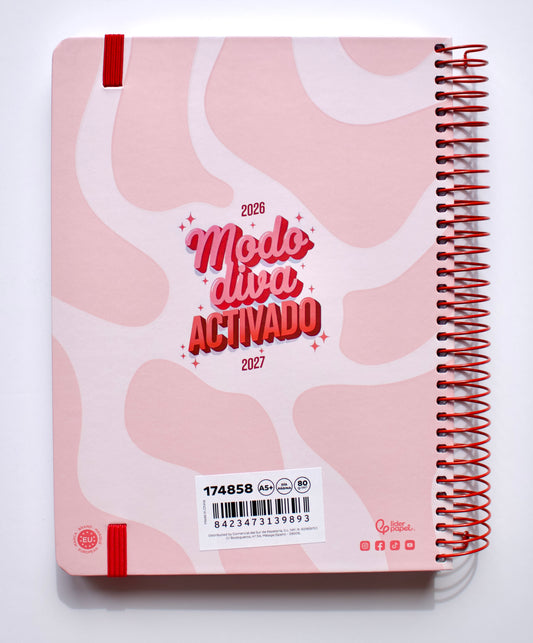 Agenda escolar A5 Modo Diva Activado